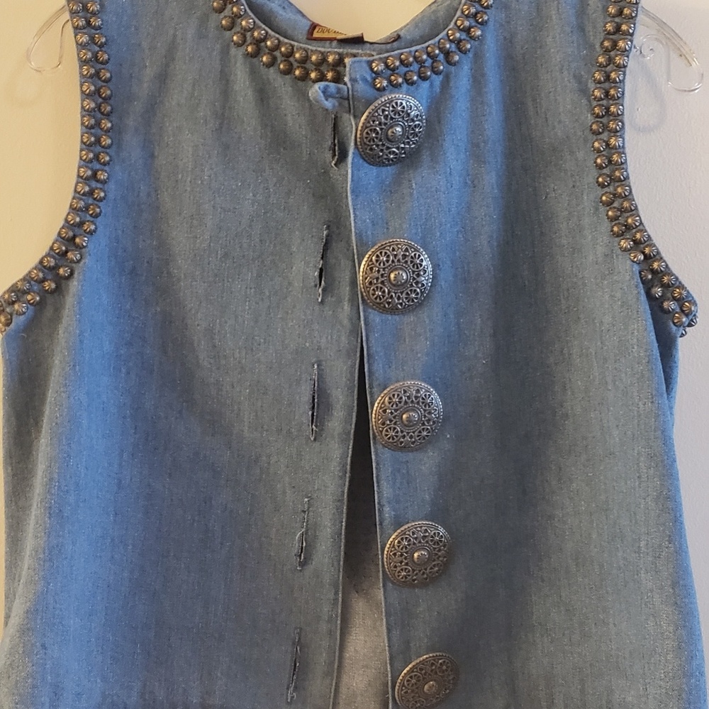 Double D denim vest